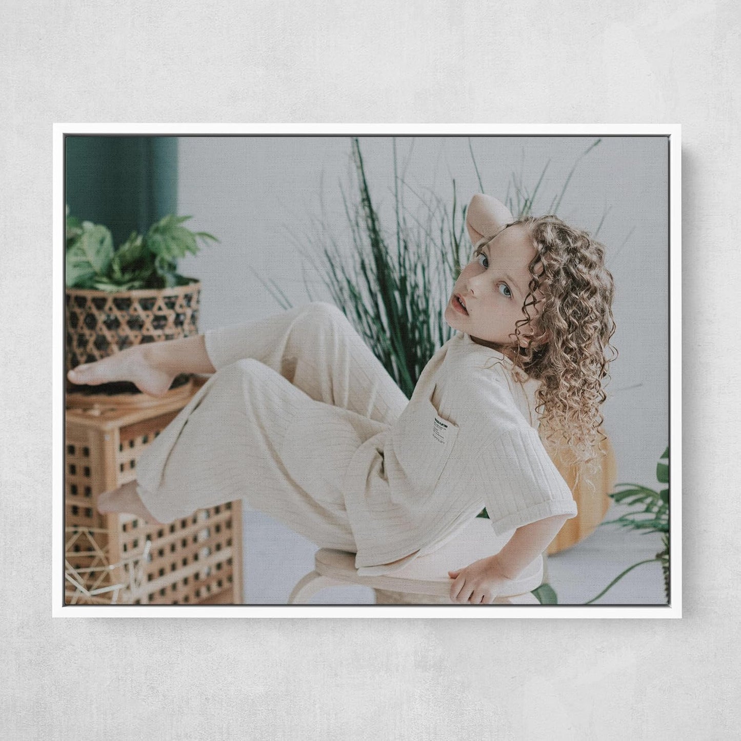Personalized Custom Canvas Prints: Photo On Canvas (White, 20X30) Transform Your Photos into Stunning Framed Wall Art Digitally Printed Photo To Canvas Ideal for Home Decor, Gifts Keepsakes.