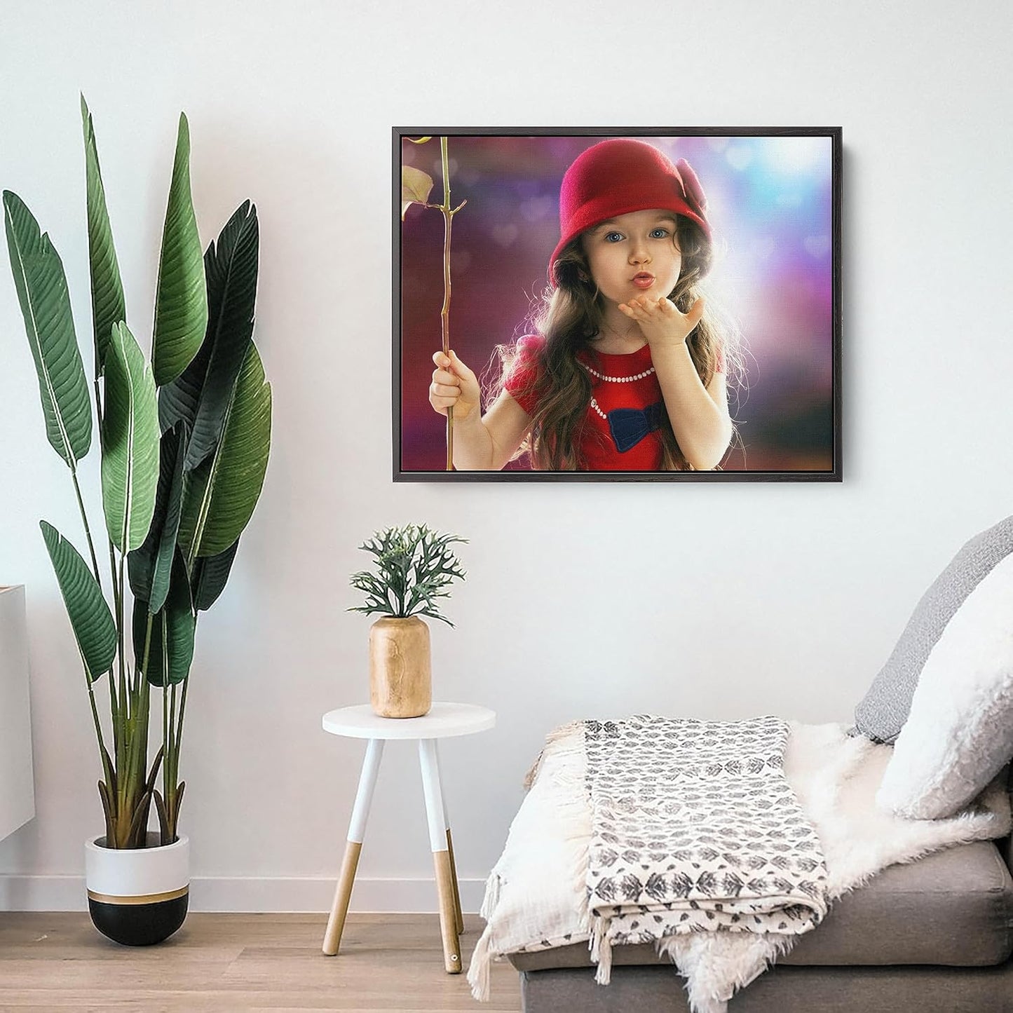 Personalized Custom Canvas Prints: Photo On Canvas (Black, 10x10) Transform Your Photos into Stunning Framed Wall Art Digitally Printed Photo To Canvas Ideal for Home Decor, Gifts Keepsakes.