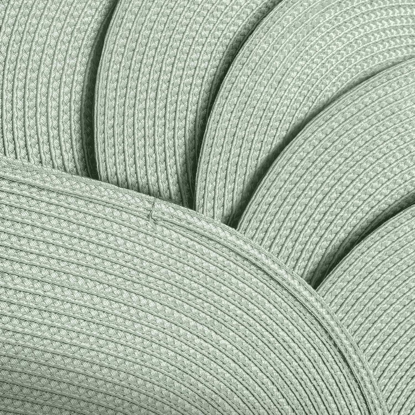 AHHFSMEI Placemats Set of 8 for Dining Table Washable Woven Vinyl Non-Slip 18x12 inches Placemat Heat-Resistant Durable Table Mats for Dining Table Easy to Clean (Sage Green, 8)