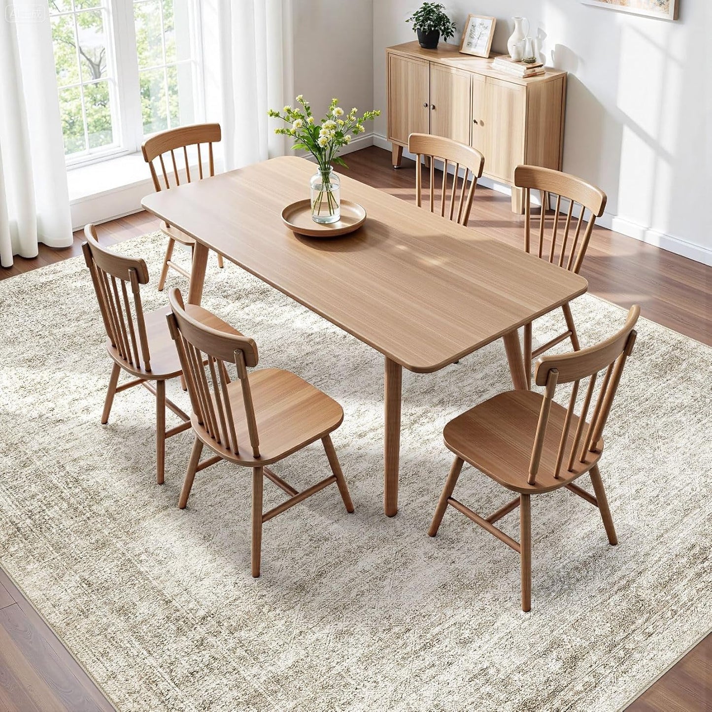 Washable Area Rugs for Living Room -10x13 Neutral Vintage Distressed Floral Farmhouse Boho Large Soft Floor Rug Indoor Non Slip Carpet for Living Room Bedroom Dining Room Office-Beige
