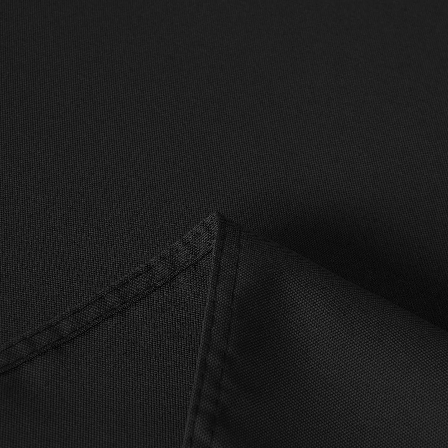 sancua Rectangle Tablecloth - 90 x 156 Inch - Water Resistant Spill Proof Washable Polyester Table Cloth, Decorative Fabric Table Cover for Dining Tables, Buffet Parties and Camping, Black