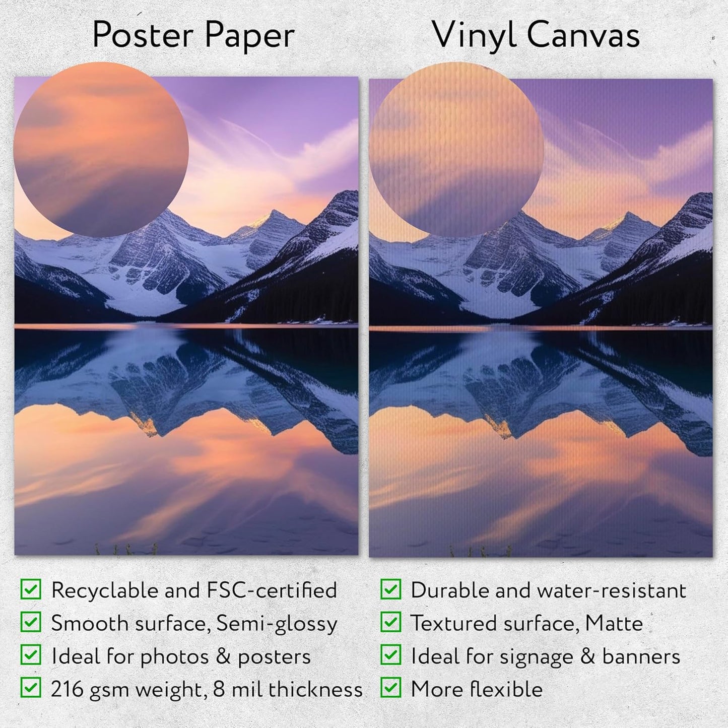 Custom Poster Print, 36x48, Upload Any Photos/Images, Personalized Photo Prints, DIY Your Own Poster, Photo to Poster Printing