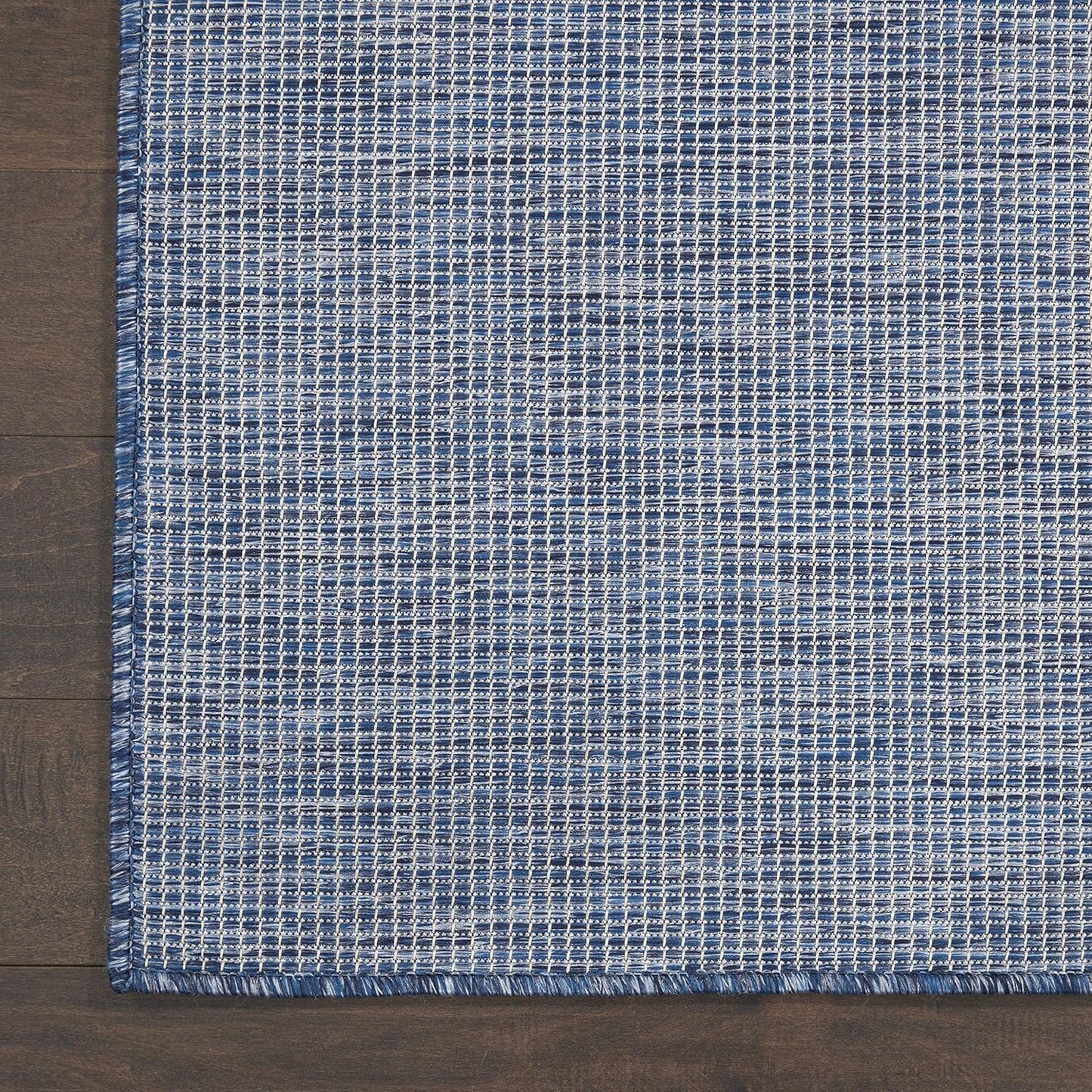 Nourison Positano Indoor-Outdoor Navy Blue 4' x 6' Area Rug, Easy Cleaning, Non Shedding, Bed Room, Living Room, Dining Room, Backyard, Deck, Patio (4x6)