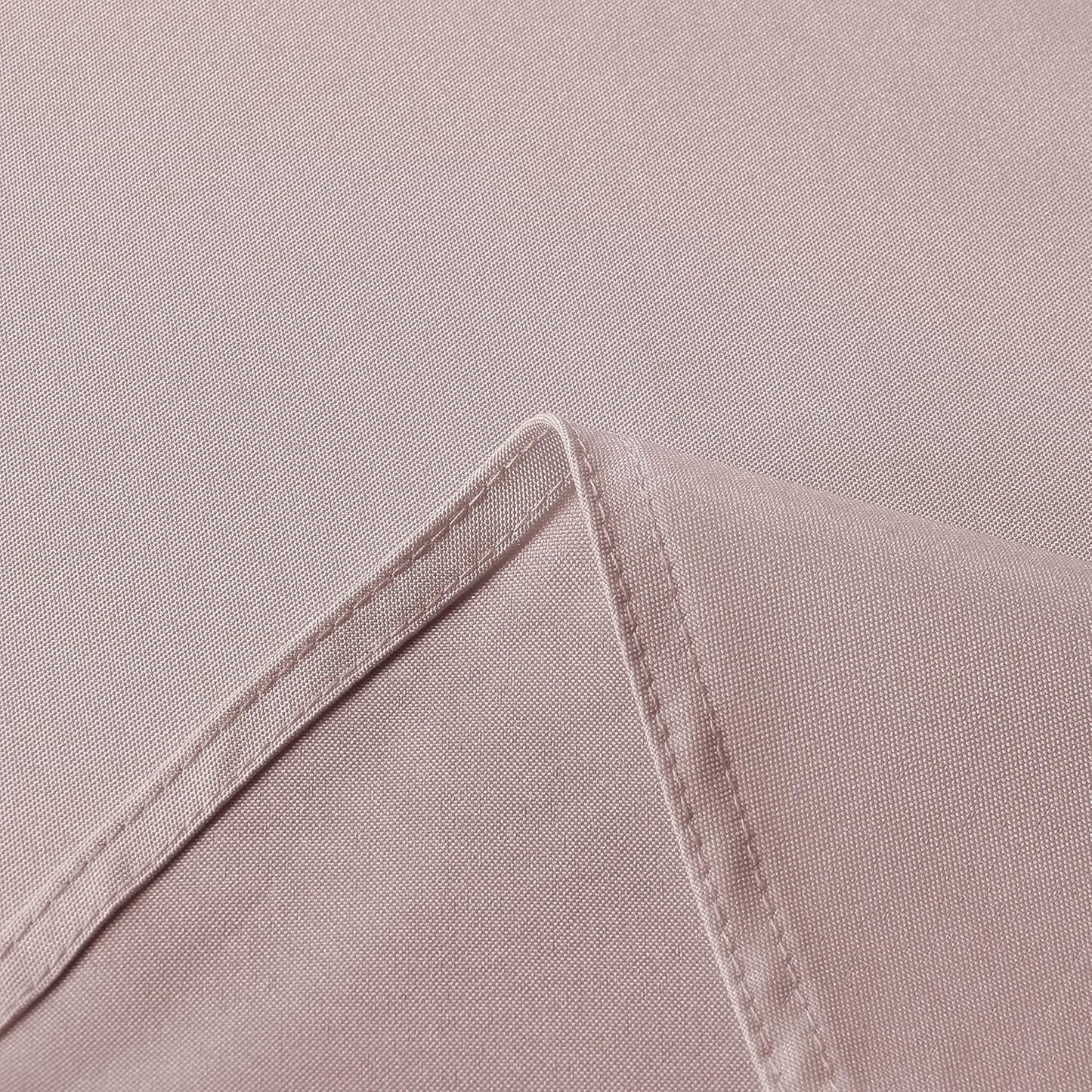 sancua Rectangle Tablecloth - 54 x 108 Inch - Stain and Wrinkle Resistant Washable Polyester Table Cloth, Decorative Fabric Table Cover for Dining Tables, Buffet Parties and Camping, Blush