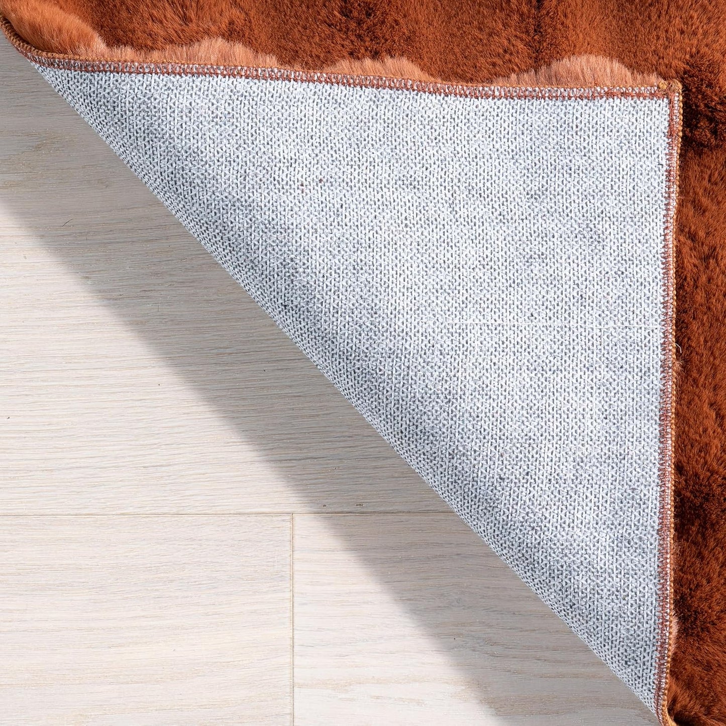nuLOOM Jeni Checkered 3'9" x 6' Machine Washable Area Rug for Living Room Bedroom Dining Room Kitchen, Brick