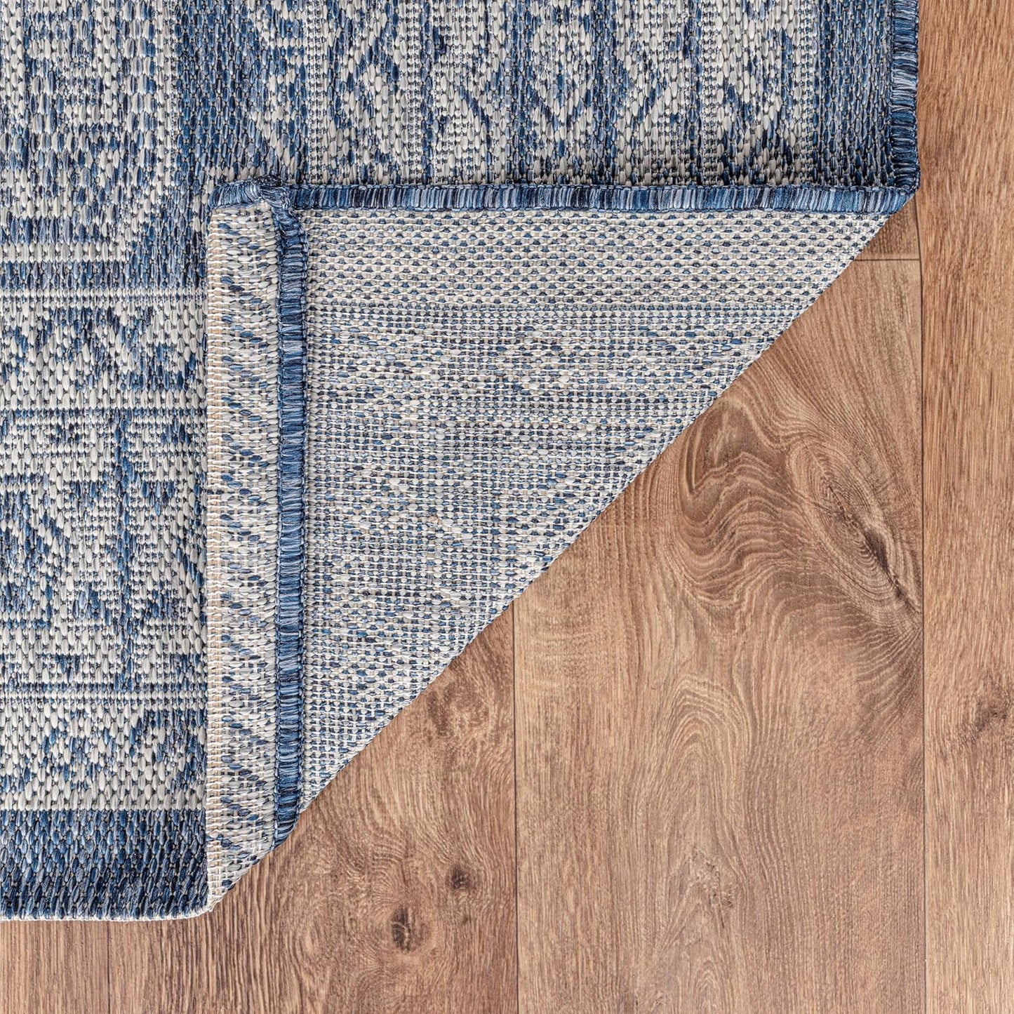 Keen Home Design Terrace Outdoor Area Rug - 4x6 Washable Indoor/Outdoor Rug for Patio, Kitchen, Balcony, Beach, Garden, Deck and Porch, Size: 3'10"x5'7"